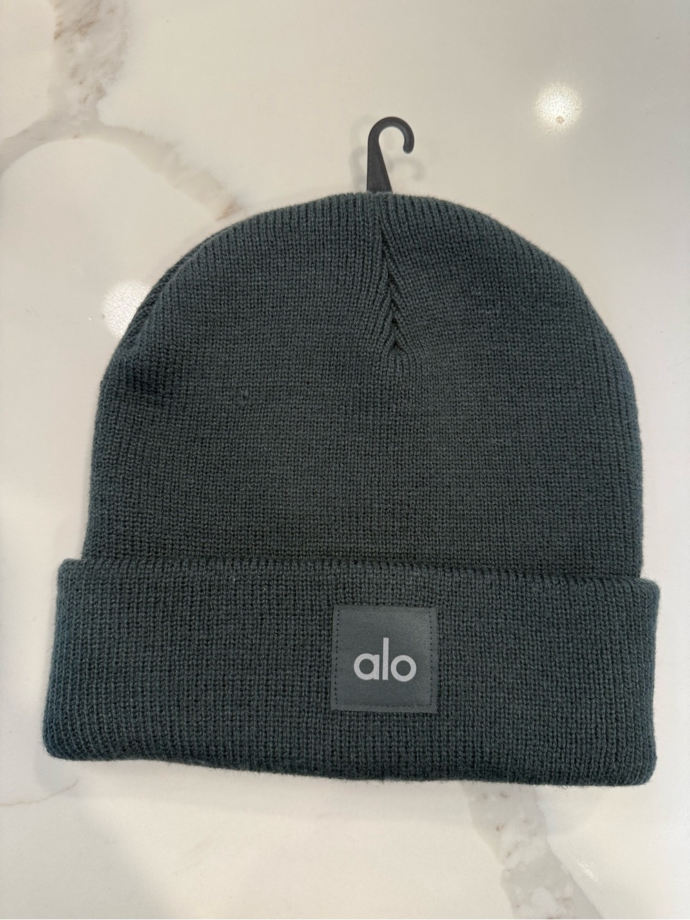 ALO Yoga Knit Beanie Hat in Dark Green